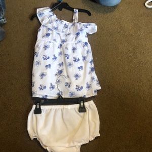 Dress with diaper cover shorts for underneath
